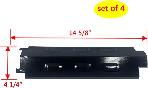 Miniatura 2 de Parts DP131 - Placas térmicas de acero porcelánico de 14 5/8 pulgadas x 4 1/4 pulgadas de repuesto para Charbroil, Master Chef, Thermos, Master