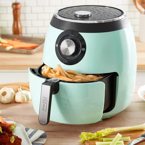 Miniatura 4 de Dash Freidora de aire de lujo, control de temperatura ajustable y función de apagado automático, tecnología AirCrisp®, espaciosa cesta Agua