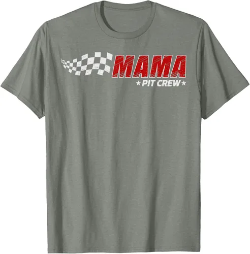 Miniatura 30 de Mama Pit Crew Race Car Birthday Family Matching Pit Crew Camiseta