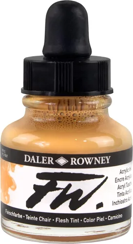Miniatura 10 de Daler-Rowney FW - Tinta acrílica, botella de vidrio con gotero, 1 oz - 1.0 fl oz, imitación dorada
