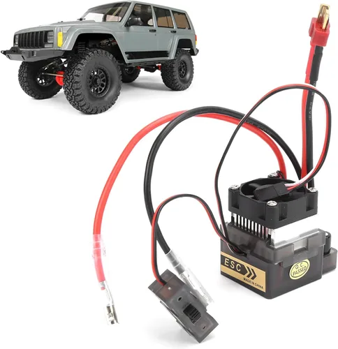 Miniatura 9 de RC cepillado ESC, 320A bidireccional con ventilador de refrigeración de freno, ESC cepillado bidireccional para coches RC barcos, modelos vehículos
