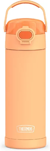 Miniatura 9 de THERMOS FUNTAINER Botella de acero inoxidable con aislamiento al vacío de 16 onzas con tapa ancha de canalón, Rosa Neón