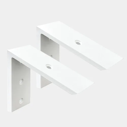 Miniatura 50 de WINKER Soporte de Ménsula para Encimera 1 Paquete Resistente de 3/8" de Grosor Ménsula Oculta en L para Estante 10" x 6" x 2.5" Ménsulas de Metal