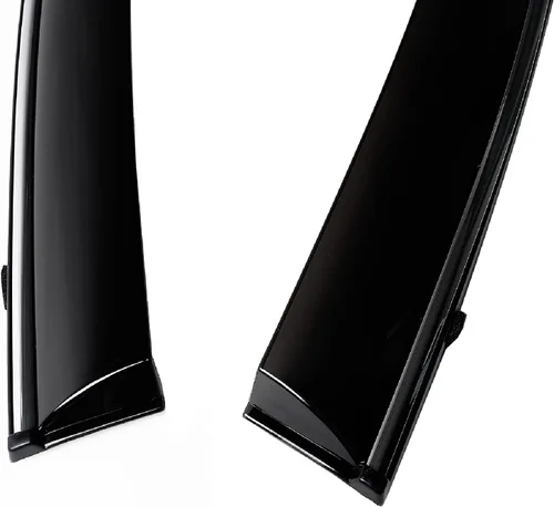 Miniatura 8 de Tinte de humo adhesivo con viseras de ventana cromadas compatibles con Honda Accord Sedan 2018-2022, deflectores de ventana inastillables, 4 piezas