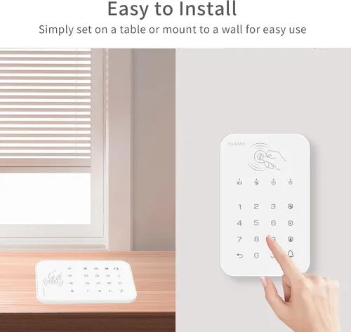 Miniatura 6 de Teclado para sistema de alarma antirrobo WiFi GSM, base de sistema de alarma para el hogar inteligente, kit de 12 piezas, sistema de alarma