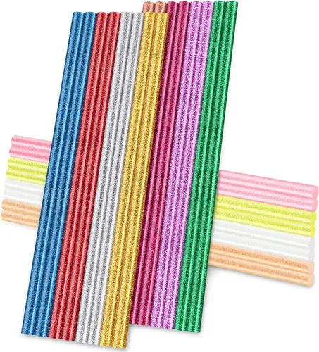 Miniatura 17 de Manarty - 24 barras de pegamento caliente blancas de tamaño completo, 24 unidades de 0.43 pulgadas de diámetro x 8 pulgadas de largo para Blanco