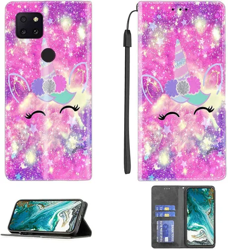 Miniatura 464 de Funda para Moto One Zoom compatible con Motorola One Zoom Phone Case Flip Stand Cover Magnetic Close YHD