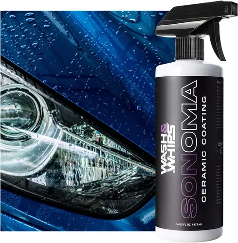 Miniatura 6 de WASH&WHIPS Sonoma Spray de acabado de cerámica 9H: fácil de usar, sin tiempo de curación, después del lavado de autos, protectores contra el sol