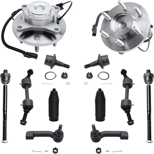 Miniatura 27 de Detroit Axle - Kit de extremo delantero RWD para Chrysler 300 Dodge Challenger Charger Upper Lower Control Arms rótulas de rodamiento de rueda Bujes