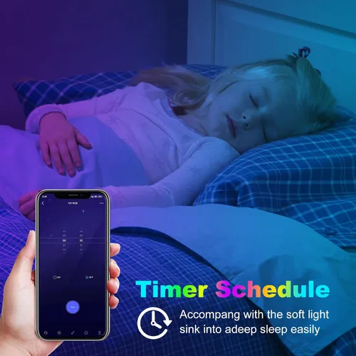 Miniatura 4 de AXMOTUT Tira de luces LED Bluetooth RGB COB, tira de luz LED regulable de 12 V de 9.8 pies con aplicación inteligente y control remoto
