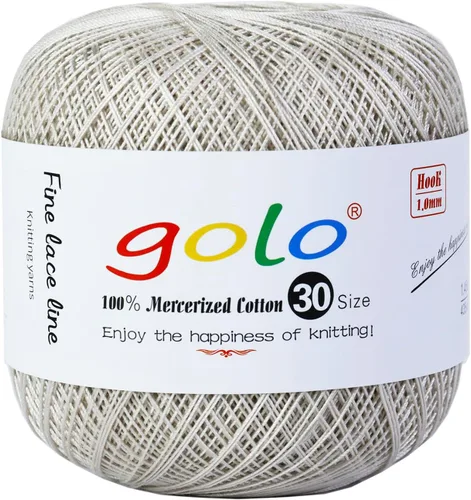 Miniatura 96 de golo Hilo de ganchillo tamaño 10-108 tarjeta de color 108 madejas juego de hilo de bordar elegante juego de caja de regalo con herramientas 100%