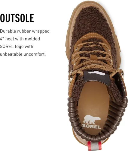Miniatura 5 de SOREL Botas de encaje acogedoras con tacón Brex para mujer