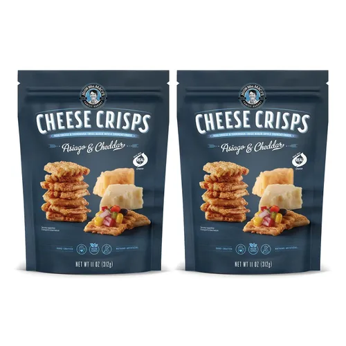 Miniatura 9 de John Wm. Macy - Patatas fritas de queso asiago y cheddar, hechas a mano, sin OMG y nada artificial, hechas con queso real, cajas de 4.5 onzas