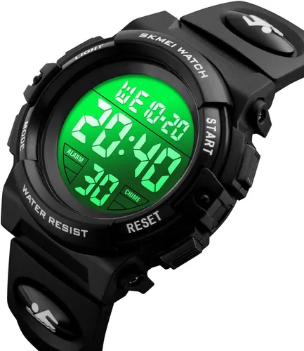 Miniatura 8 de FIZILI Reloj digital deportivo impermeable para niños, reloj despertador de 1224 H, cronómetro, calendario de 3 a 15 años, reloj de pulsera