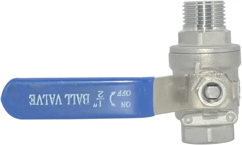 Miniatura 6 de DAN SPEED Válvula de bola de puerto completo macho x hembra de acero inoxidable S304 resistente para agua, aceite y gas, 1000WOG (1/2 pulgada)