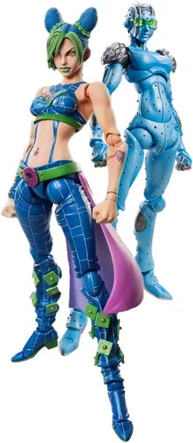 QAHEART Figuras de Cujoh Jolyne Stone Free Estatuas de Figuras de Anime Figurillas de Acción Ultra Movibles Adornos para Fanáticos Navidad Cujoh