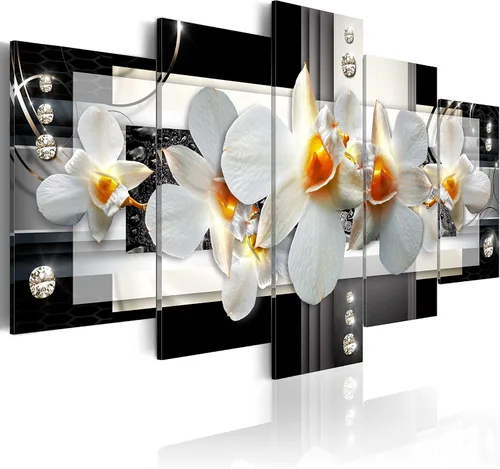 Miniatura 54 de Lienzo decorativo con impresión artística de diseño de orquídea de Artgeist Orquídea #01