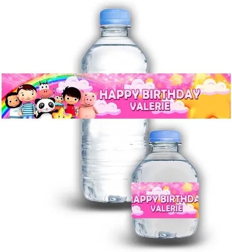 Miniatura 5 de Calcomanías impermeables para botellas de agua para niños, personalizables, paquete de 12 (coches)