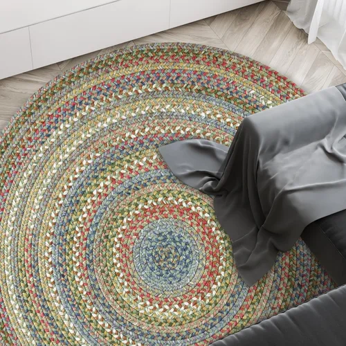 Miniatura 8 de Rhody Rug Country Jewel CJ35 - Alfombra trenzada ovalada de bronce de 2 x 3 pies, decoración del hogar, alfombra de piso o alfombra de dormitorio