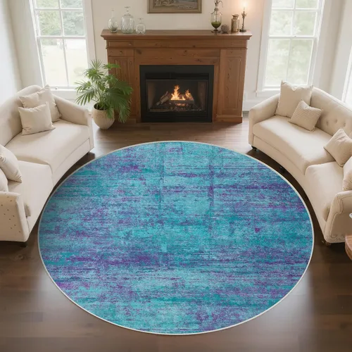 Miniatura 35 de Alfombra abstracta de 3 x 5 para sala de estar, dormitorio, entrada, color azul