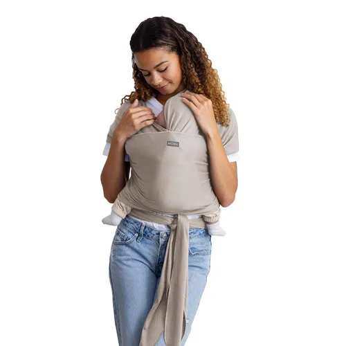 Miniatura 9 de Porta bebé Moby Baby Wrap para recién nacidos a niños pequeños (8-15kg), porta bebé en cabestrillo, diseño ultra ligero y manos libres, ajustable