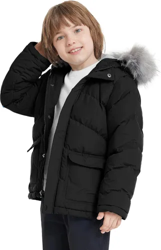 Miniatura 3 de ZSHOW Abrigo de invierno para niños, chaqueta acolchada con capucha, parka gruesa