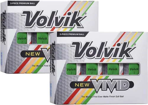 Miniatura 11 de Volvik Paquete de 3 pelotas de golf con acabado mate de alta calidad Vivid