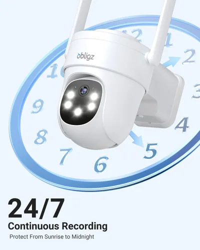 Miniatura 3 de Cámara Solar de Seguridad para Exteriores - Cámaras de Seguridad de Grabación AOV 24/7 Inalámbricas para Exteriores con Vista de 360°, Seguimiento