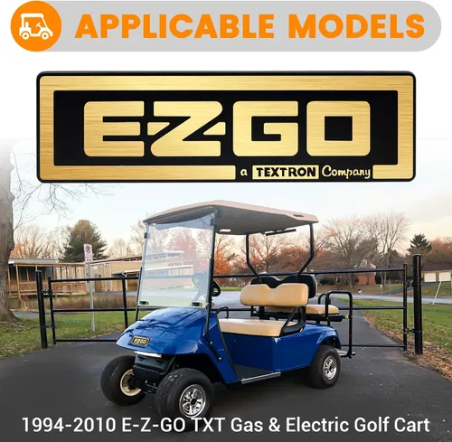 Miniatura 6 de Placa de identificación para carritos de golf EZGO TXT 1994-2010 de gas y eléctricos 71037G01 Oro
