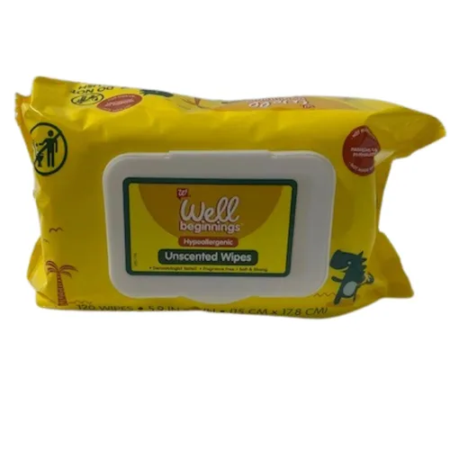 Miniatura 2 de Paquete de 5 toallitas hipoalergénicas sin perfume probadas por dermatólogos, sin fragancia, suaves y fuertes, 120 toallitas