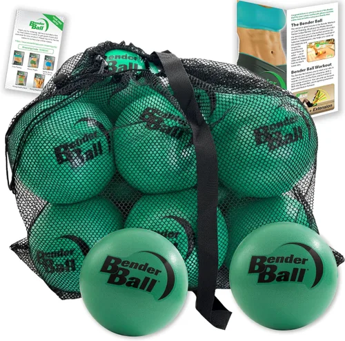 Paquete oficial de estudio (juego de 12, verde), pelota de pilates suave original de 9 pulgadas, pelota de ejercicio pequeña para barra, yoga,