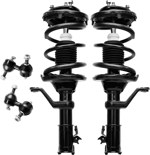 Miniatura 66 de Detroit Axle - Kit de 4 piezas RWD Puntales Delanteros Barras Estabilizadoras para Ford F-150 2021 2022 2023 2024, 2 Puntales con Resorte Helicoidal
