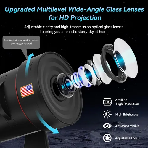 Miniatura 4 de Proyector de galaxia [ruido blanco] con máquina de sonido, 28 sonidos relajantes, función de memoria, temporizador para dormir, luz de estrellas