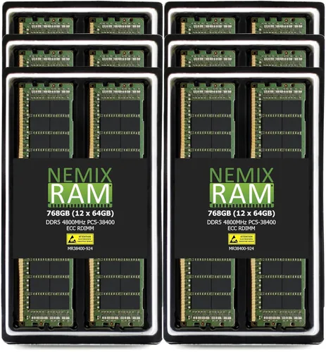 Miniatura 23 de NEMIX RAM Kit de memoria de servidor registrado DDR5 4800MHZ PC5-38400 1Rx4 1.1V CL40 288-PIN ECC RDIMM compatible con ASUS 2U4N Servidor