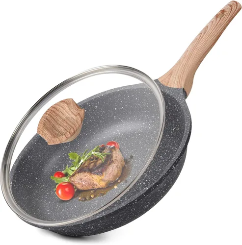 Miniatura 8 de Caannasweis Sartén Antiadherente de Granito, Sartenes Antiadherentes para Omelette, Sartén para Huevos y Omelette, Utensilios de Cocina de Piedra