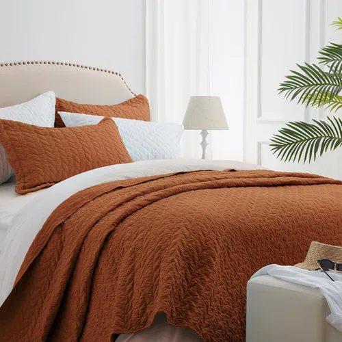 Miniatura 13 de SunStyle Home Colchas Tamaño Queen Verde Oliva, Cubrecamas Edredón Ligero, Juego de Ropa de Cama Tamaño Full Queen, Colcha Coverlet con Costuras 01