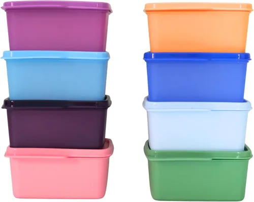 Miniatura 4 de Tupperware Keep Tab - Juego de recipientes de plástico, 16.9 fl oz, juego de 4, multicolor (puedes obtener 4 colores)