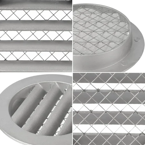 Miniatura 6 de Cubierta para salida de ventilación – Ventilación redonda de Soffit – Rejilla de ventilación – Cubierta de rejilla – Malla mosquitera integrada