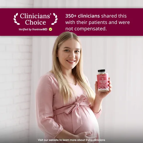 Miniatura 4 de Glow Vitaminas prenatales + folato & DHA – Multivitamínico para nutrir el embarazo, para bebés y mamá saludables – Ácido fólico, jengibre, zinc