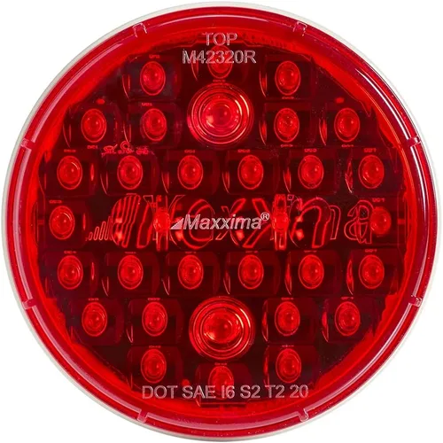 Miniatura 2 de Maxxima M42320R 32 LED Rojo 4" Luz Redonda de Parada/Cola/Giro