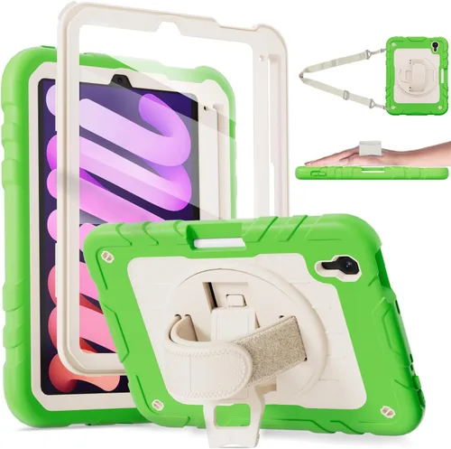 Miniatura 14 de Funda para iPad mini 7 A17 Pro/iPad mini 6 de 8.3 pulgadas, funda para iPad mini de 7ª/6ª generación (2024/2021) con soporte para lápiz/soporte