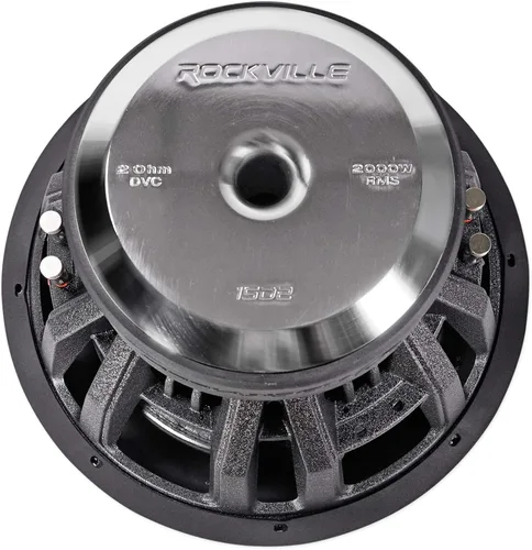 Miniatura 8 de Rockville Destroyer 12D2 - Subwoofer para automóvil de competición de 12 pulgadas, pico de 8000 W / 2000 W RMS, Dual 2-Ohmios, bobinas de voz hechas