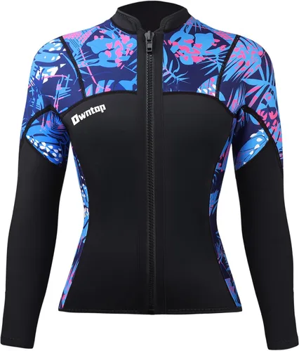 Miniatura 9 de Owntop Camisetas de neopreno Mujeres y hombres Manga larga de neopreno de 0.079 in Flexible y cómodo Cremallera frontal YKK Surfing Buceo