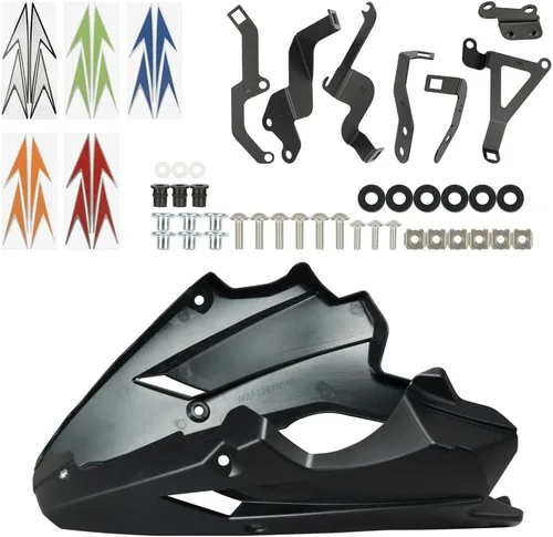 Miniatura 7 de Cubierta inferior del alerón del motor de la motocicleta compatible con Kawasaki Z900 2020 2021 2022 2023 2024 Z 900 marco de carrocería panel Negro