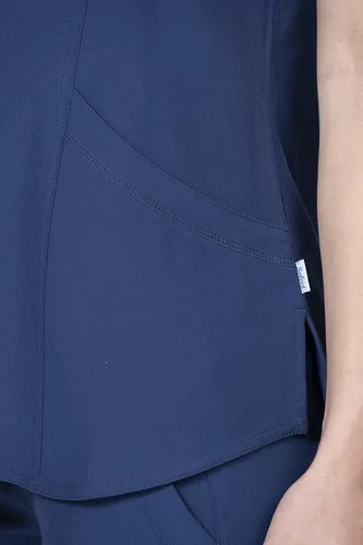 Miniatura 5 de Elements Select ES2936 - Conjunto de 7 bolsillos elástico en 4 direcciones con cuello en V y pantalones quirúrgicos para mujer