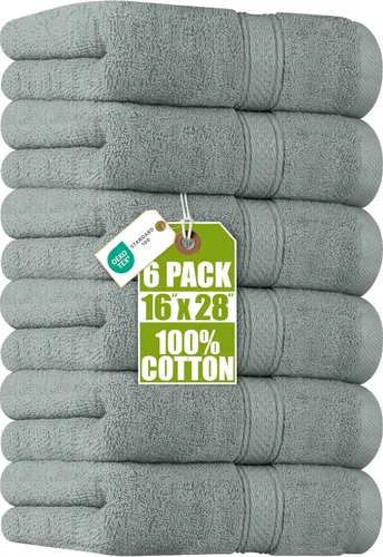 Miniatura 15 de Utopia Towels- Paquete de 6 toallas de mano prémium, 100% algodón hilado en anillo, ultrasuaves y altamente absorbentes, 18 oz/m2 (600 g/m2), 16 x