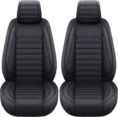 YIERTAI Fundas de asiento de coche para asientos delanteros F150 2009-2022 y 2017-2022 F250 F350 F450 2017-2022 protectores de cojín de cuero