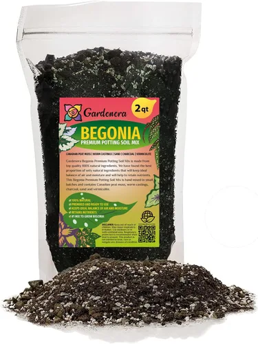 Miniatura 6 de Eleva tu begonia con la mezcla orgánica de tierra de Gardenera - Cultiva flores más saludables y vibrantes - 1 cuarto de galón