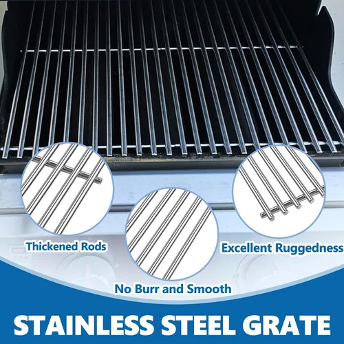 Miniatura 6 de SafBbcue 66801 Rejillas de cocina de acero inoxidable para Weber Genesis II E-210 LX S/E-240 Series Gas Grills 2017 y posteriores, para Weber