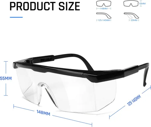 Miniatura 6 de Gafas de seguridad industriales con lente antivaho. Gafas de seguridad transparentes con protección UV400 antiarañazos